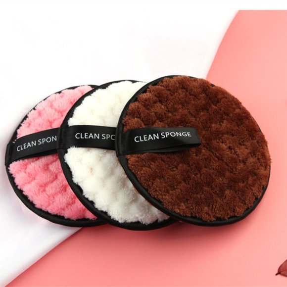 Makeup Other - 💛HP💛 3Pc Microfiber Cloth Cotton Makeup Remover
